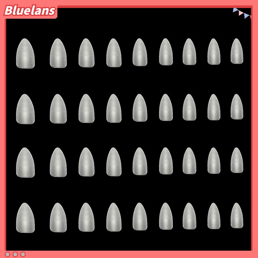 [BLM] 300pcs Kuku Palsu 15kisi Mudah Dilepas Ultra-Tipis Mulus Ukuran Campur Ekstensi Kuku Frosted Square Round Almond Nail Tips Perlengkapan Salon Kuku