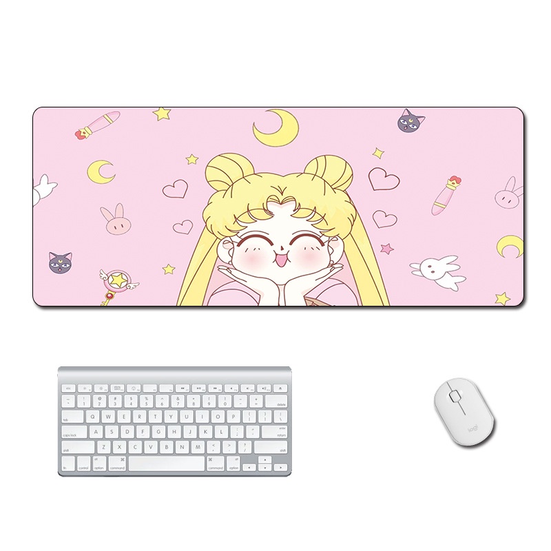 Sailor Moon Mouse Pad Anime Mousepad Alas Meja Gaming Aksesoris Pc Kantor Karpet Lucu Mousepads Deskmat Gamer Keyboard Cabinet [ZK]