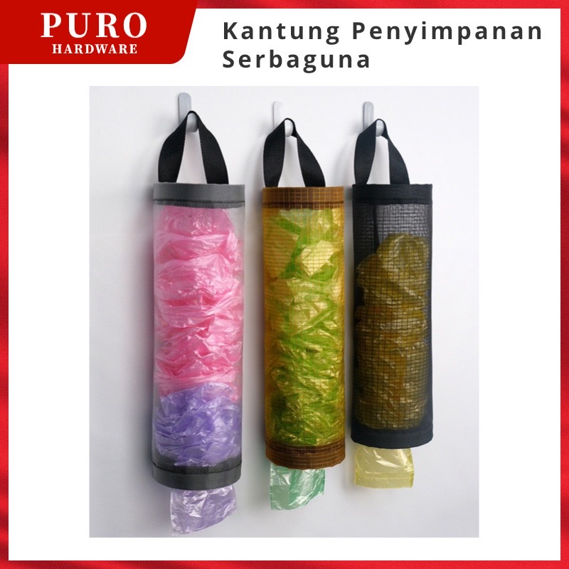 Dispenser Kantong Plastik Sampah Gantung Dinding Tempat Kantong Kresek / Tempat penyimpanan kantong plastik / Kantung penyimpanan serbaguna