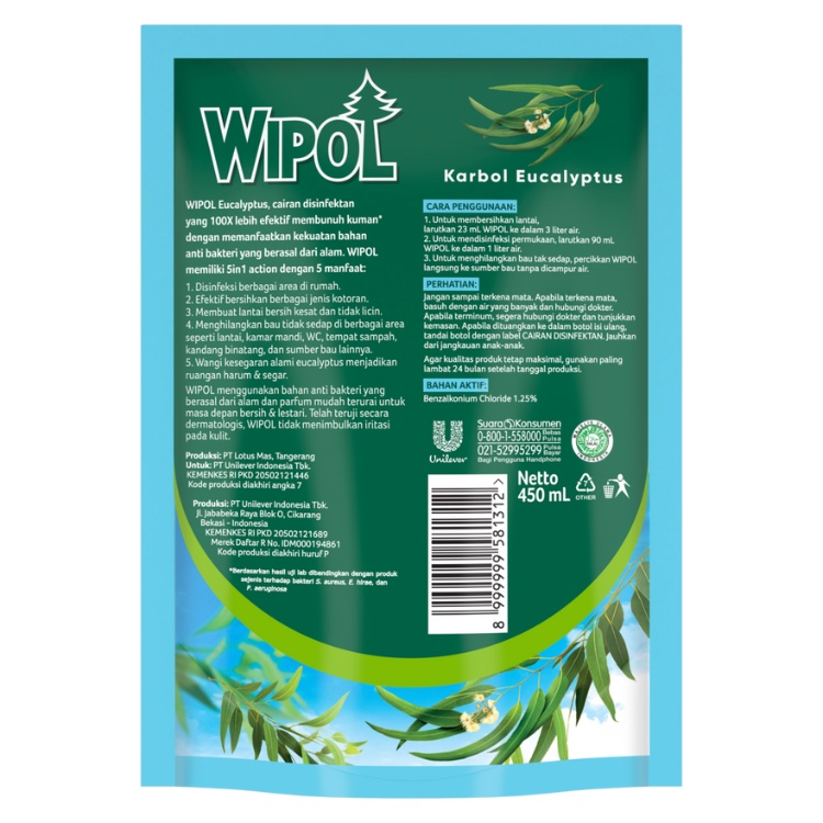 WIPOL UP EUCALYPTUS REF 450ML