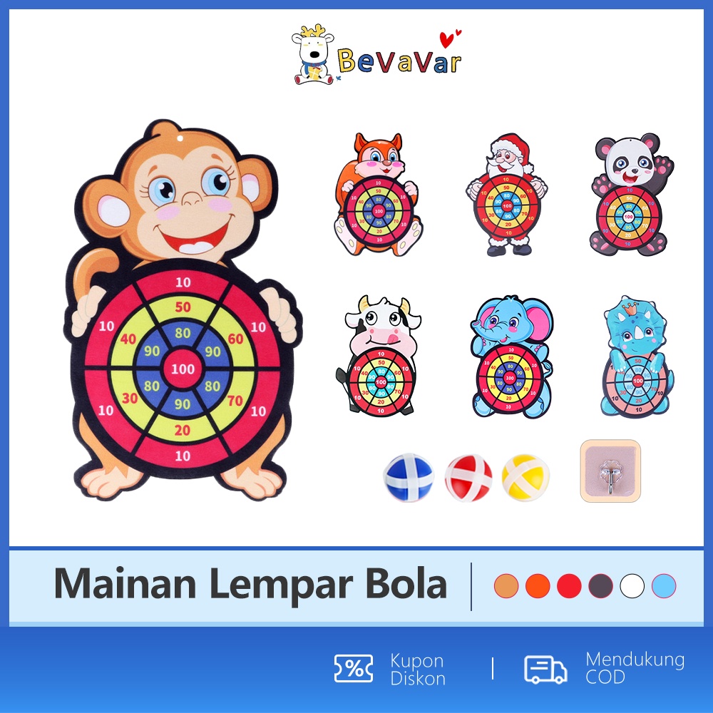 BEVAVAR Mainan lempar bola papan tempar anak Lengket mainan Mengembangkan perhatian anak Anda