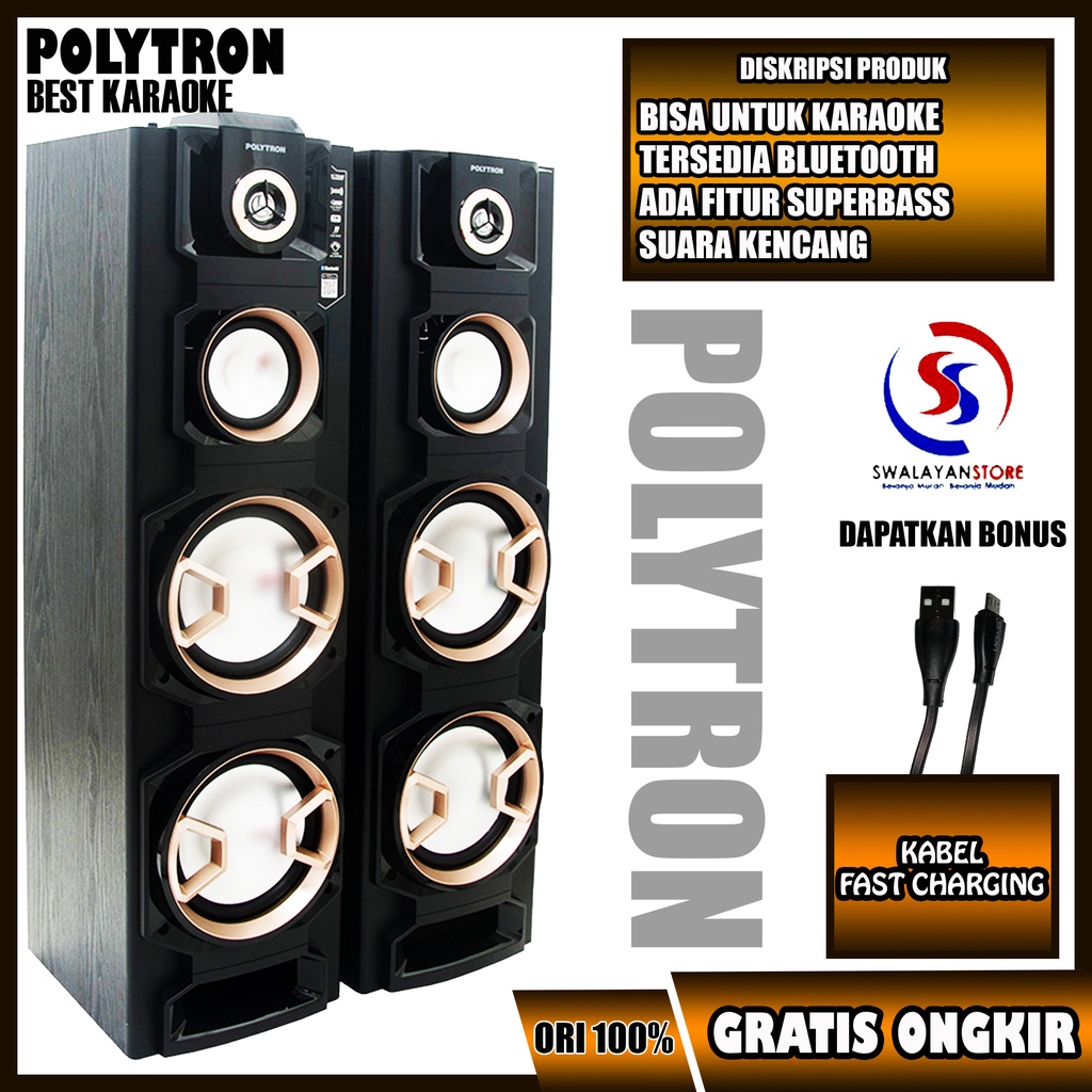 SPEAKER AKTIF POLYTRON PAS 8E28 GARANSI RESMI