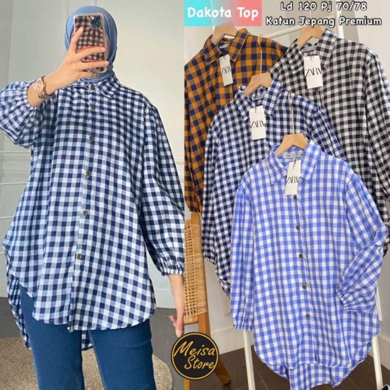 DAKOTA TOP ORI MEISA | Ld120 Katun Jepang Premium