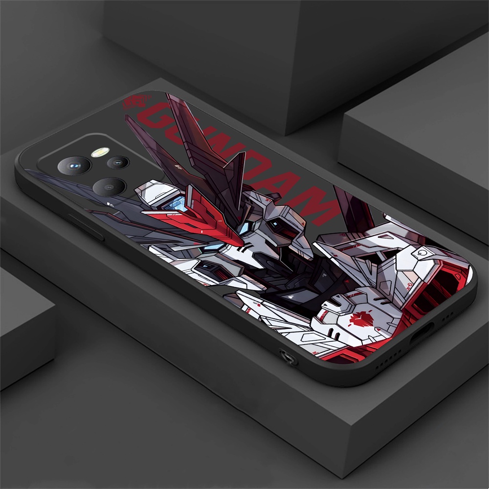 Realme C55 C35 C33 C31 C30 C21Y C25Y C21 RealmeC11 C25 C15 C12 C3 C2 Realme 8i 8 Pro 5 5i 6i 6 6 Pro C17 Keren Anime Gundam Silikon Lembut Casing Ponsel Cover HOSTR