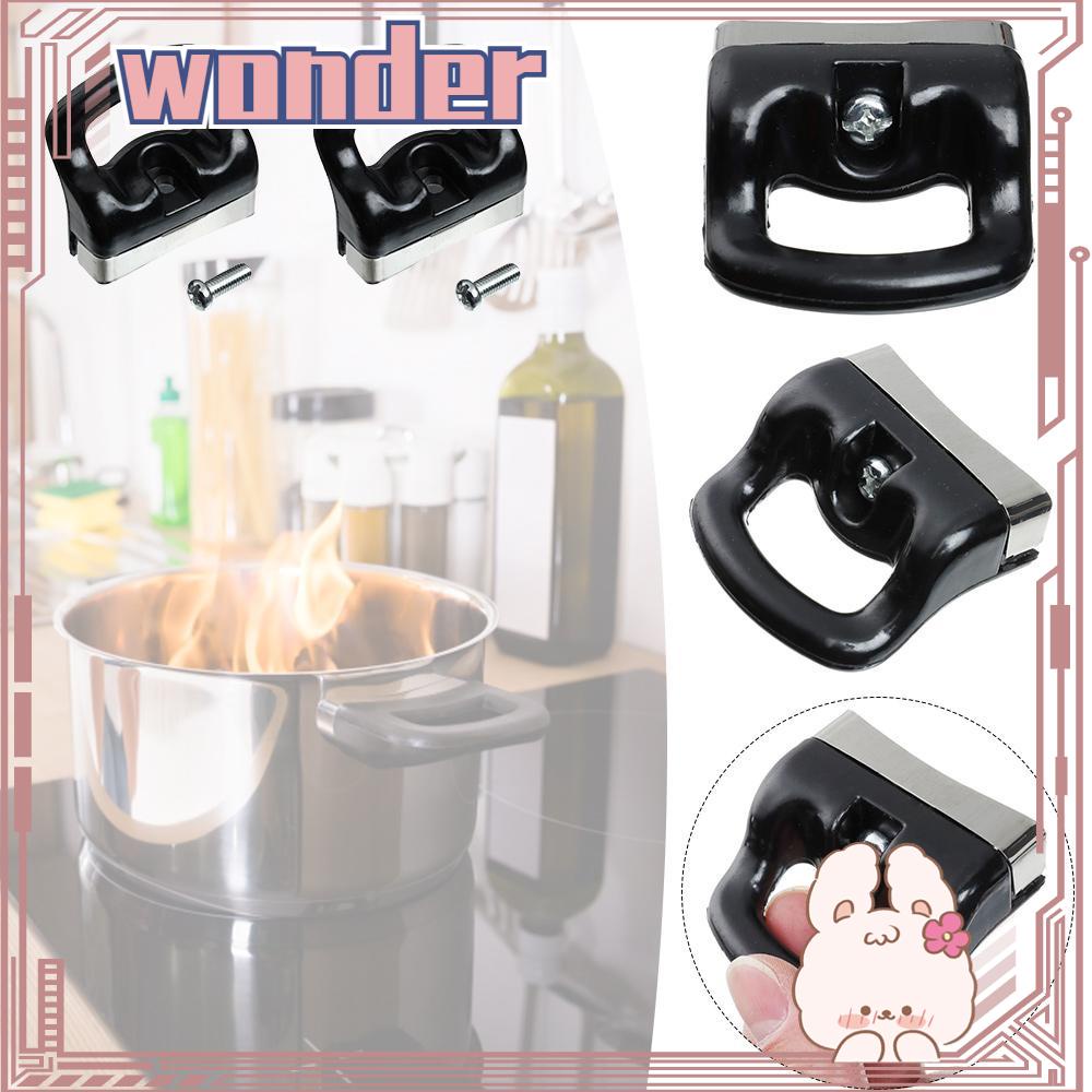 Wonder 2pcs Pegangan Panci Dengan Sekrup Peralatan Masak Sauce Pot Single Hole Pan Short Side