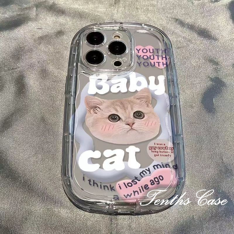 Kompatibel Untuk IPhone14 13 12 11 Pro Max8 7 6 6s Plus X Xr Xs Max SE 2020sabun Cover Lovely Kitten Phone Case