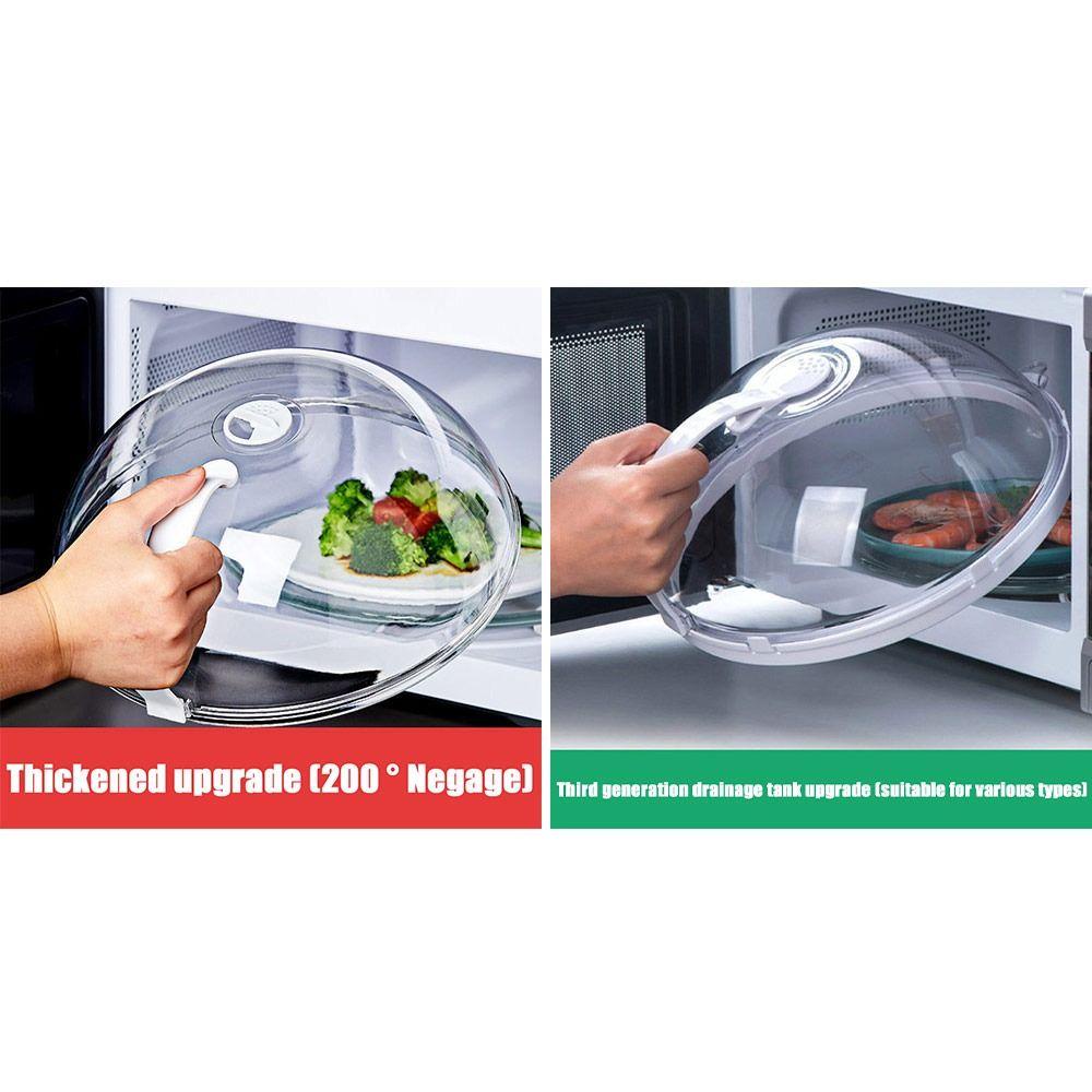 R-FLOWER Penutup Microwave Dapur Anti Minyak Cuci Piring Aman Microwave Food Splatter Guard Plate Microwave Cover