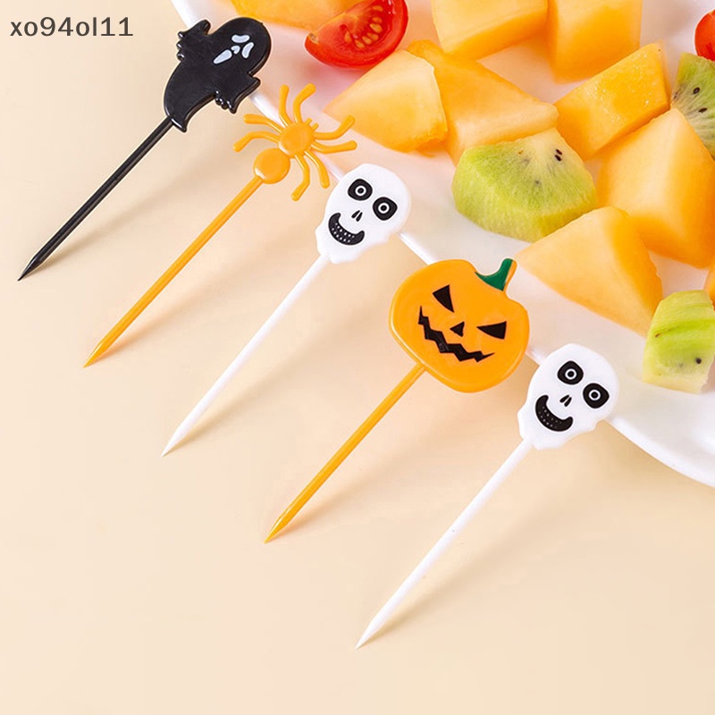 Xo 10/6 Pcs Kreatif Kartun Buah Garpu Plastik Garpu Kecil Mulut Manis Garpu Kue OL