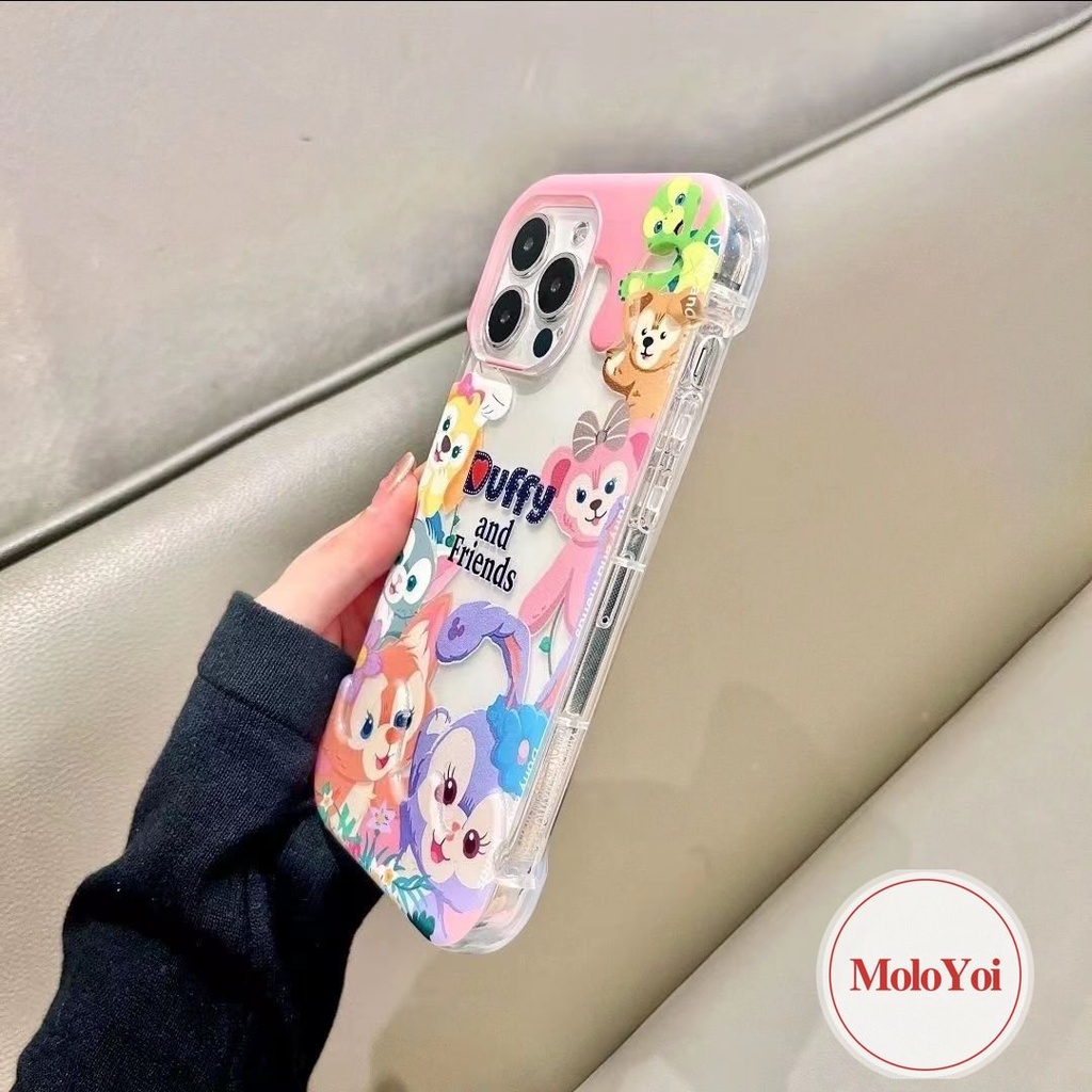 IPHONE Kartun Lucu Disney Toy Story Manyo Bear Kreatif Candy Case Kompatibel Untuk Iphone11 14 13 12 Pro Max8 7 Plus XR XS X Max 7Plus Lovely StellaLou 3D Ice Cream Soft Cover