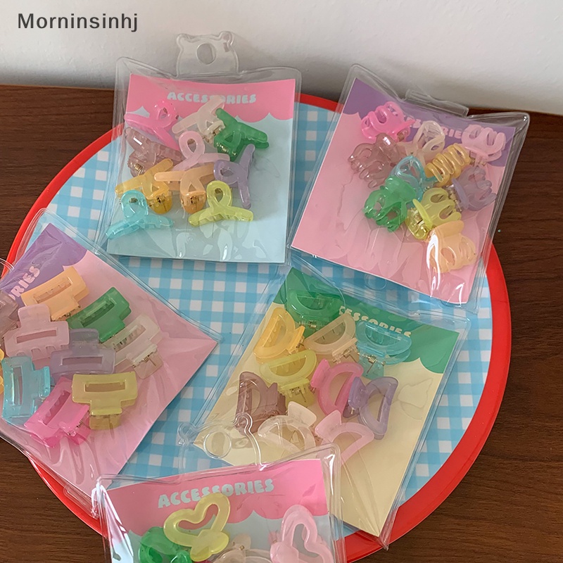 Mornin 10PCS Candy Color Mini Grabber Wanita Gadis Cakar Rambut Kecil Anak Manis Jepit Rambut Hair Clip Hair Jewelry Hiasan Kepala Aksesoris id