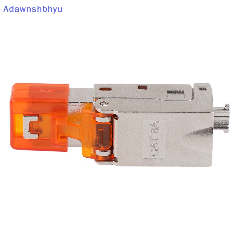 Konektor Adapter Eterna Adhyu Cat6A Rj45 Tanpa Alat Crimping Terlindung Kepala Kristal ID