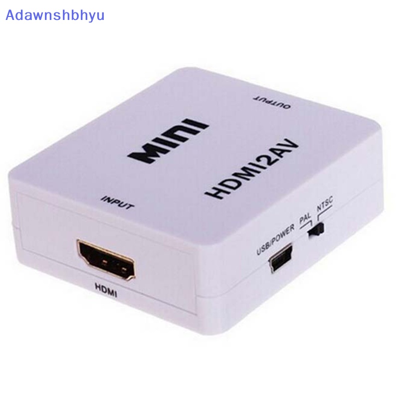 Adhyu Kabel Converter Adapter HDMI To RCA AV CVBS 3RCA 1080P Composite Video Audio ID