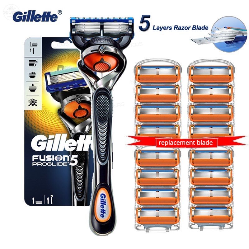 Gillette Shaver 5mata Pisau Isi Ulang Alat Cukur Manual Wajah Turbo Pisau Cukur 4kartrid Isi Ulang Pisau Cukur For Man