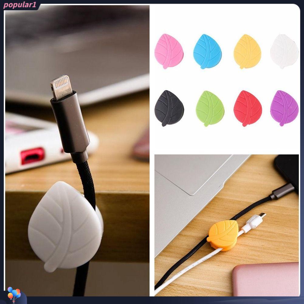 Populer 4pcs Penjepit Kawat Perekat Belakang Kawat Perapih Kawat Perangkat Berliku Kabel Data