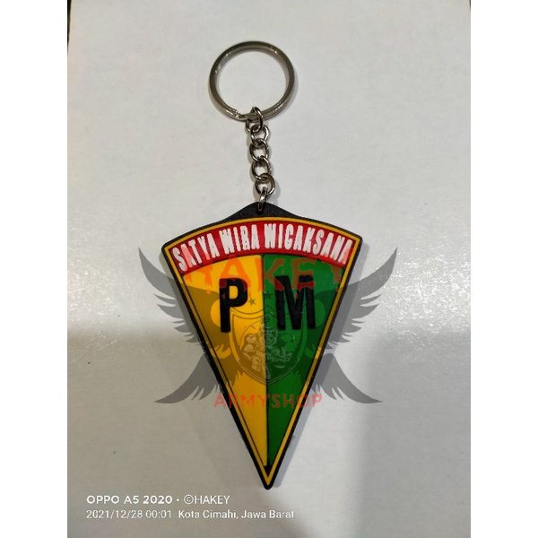 Gantungan Kunci Karet Polisi Militer Gantungan Tas Pm