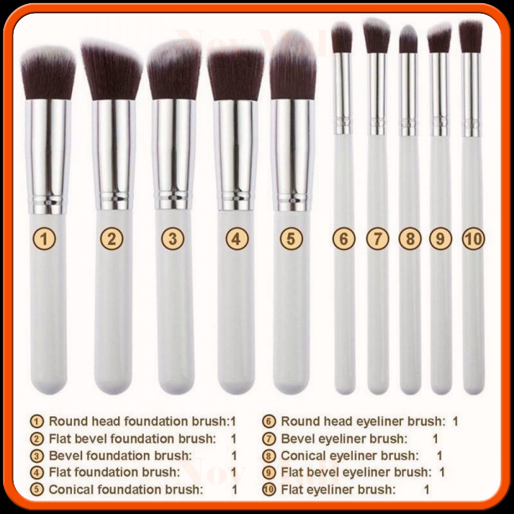 Kuas Make Up Wajah 10 PCS - MAG5167