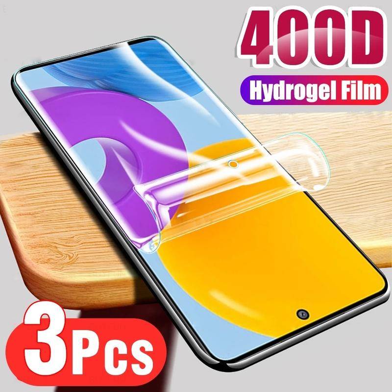 3pcs Untuk vivo S17 S17e S17t V27 V27e V29 Pro Lite HD Hydrogel Film Pelindung Layar Untuk vivo Y02A Y100 Y11 Y55s Y56 Y35 Y78 Plus Full Cover Anti Gores Pelindung Film Depan