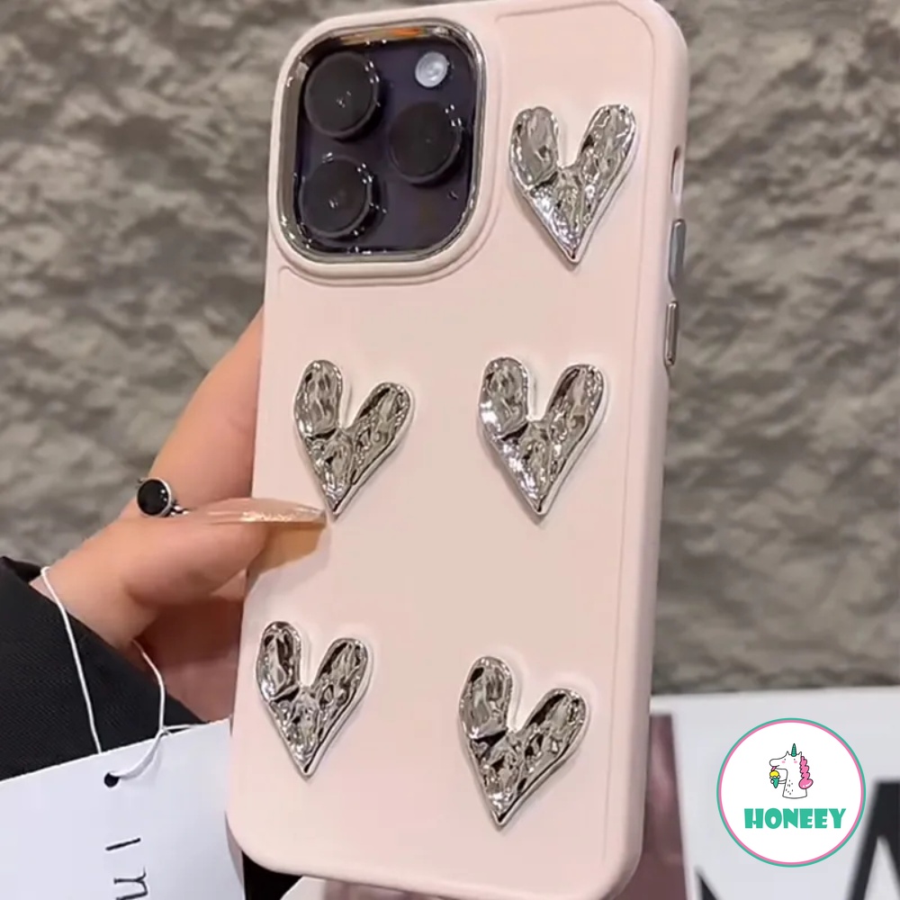 IPHONE Mewah Pink Peri Gadis Plating Lensa Art Phone Case Untuk Iphone14 13 12 11 Pro Max Xr X7 8 14 Plus Case Kartun Lucu Cover