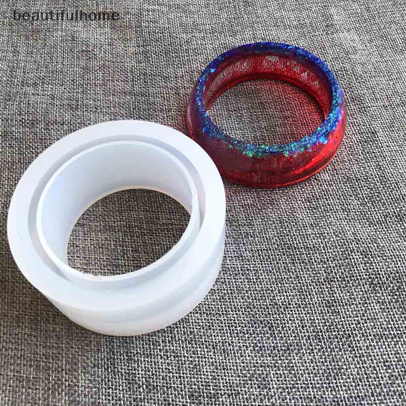 {beautifulhome} Putaran Buka Manset Cetakan Silikon Casg Cetakan Resin Gelang Bangle DIY Perhiasan.