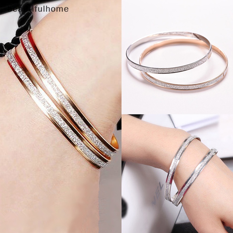 {beautifulhome} Fashion Wanita Bangle Wristband Gelang Manset Bling Lady Hadiah Gelang Bangles.