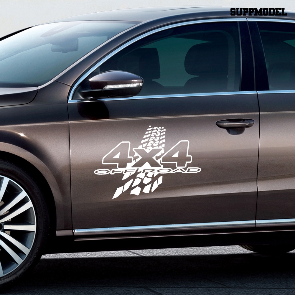 [SM]4X4 Off-road Lucu Reflektif Decal Mobil Jendela Tubuh Styling Stiker DIY Dekorasi