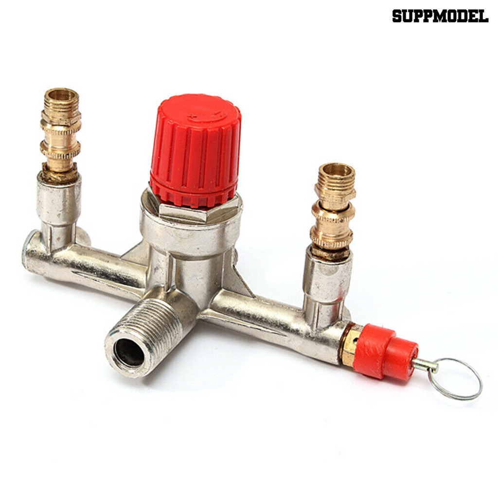 [SM] Bracket Alumunium Saklar Kompresor Angin Pressure Release Valve Pompa Parts Kit