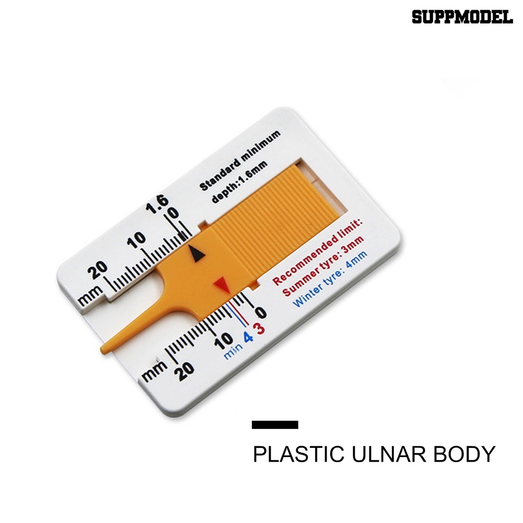 [SM]0-20mm Pengukur Kedalaman Tapak Ban Plastik Portable Vernier Caliper Alat Ukur