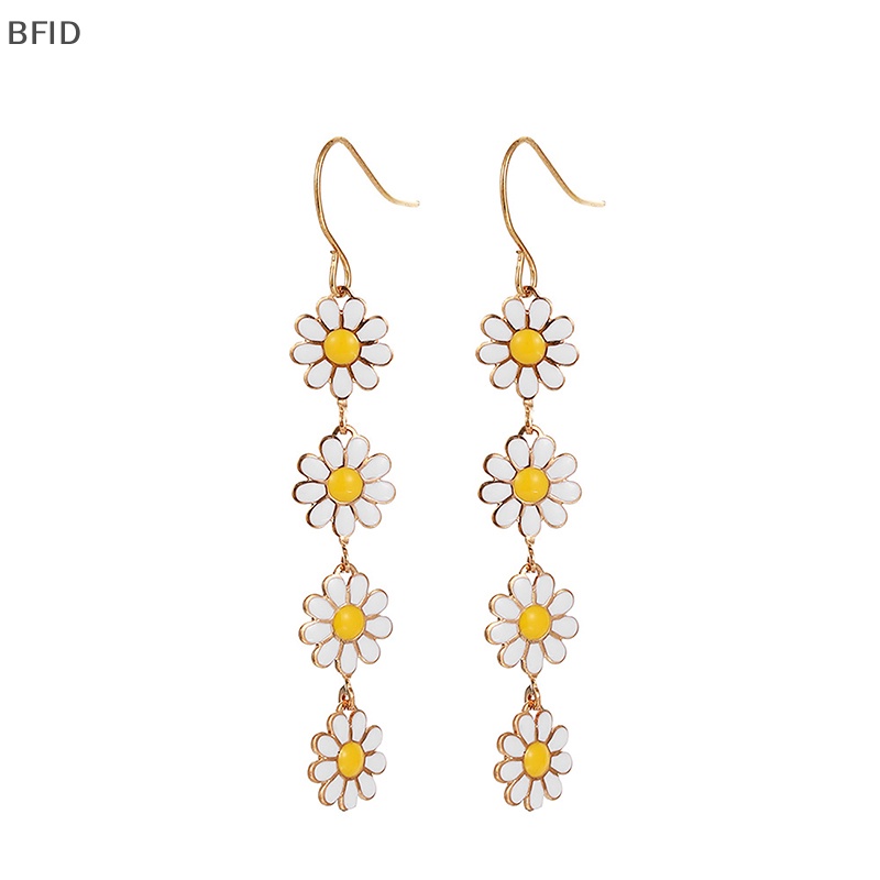 [BFID] 1pasang Anting Liontin Daisy Warna-Warni Lucu Kepribadian Sederhana Fashion Anting Unik Untuk Wanita Perhiasan Pesta Hadiah Ulang Tahun [ID]