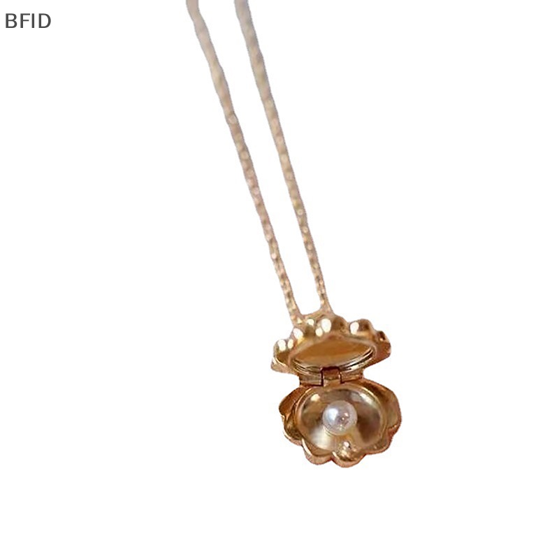 [BFID] Kalung Pesona Shell Lapis Emas Wanita Choker Liontin Shell Mutiara Air Tawar [ID]