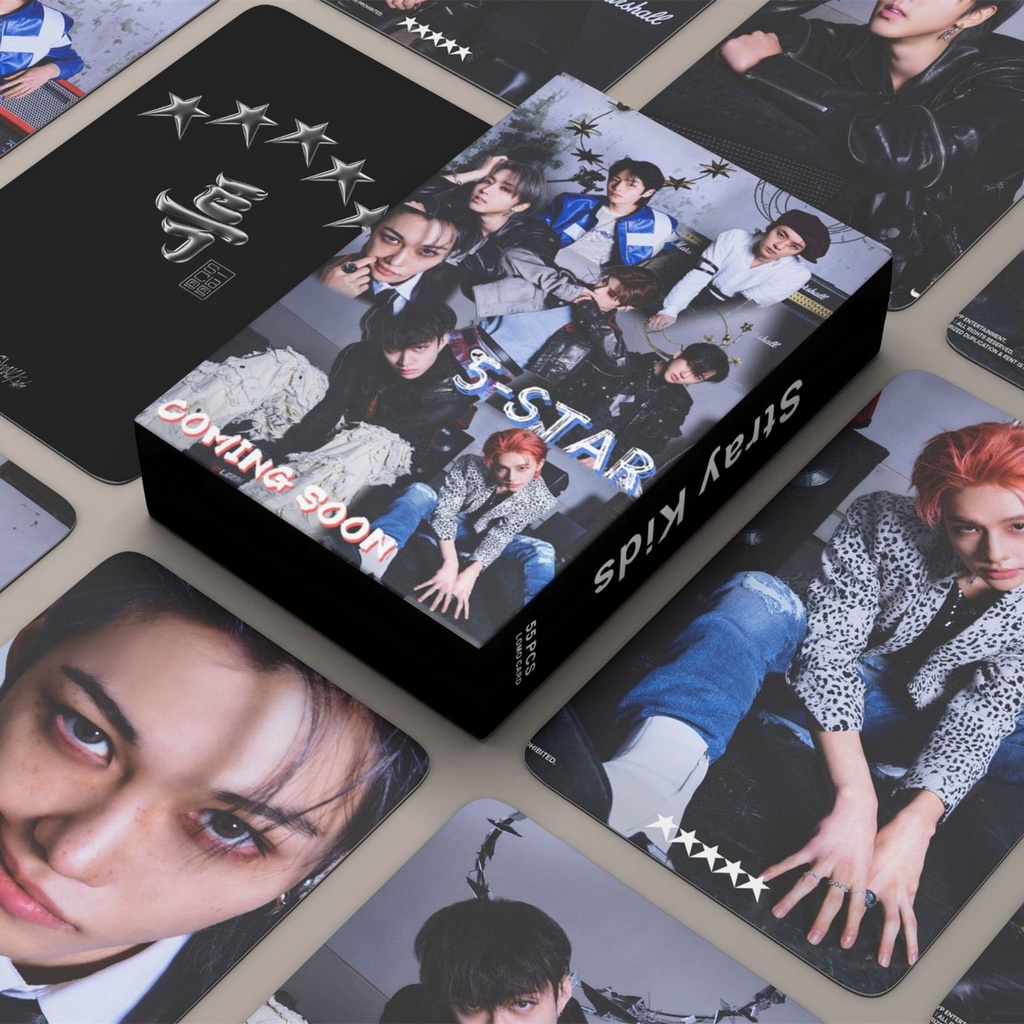 55pcs /box Album Kartu Lomo STAR Photocards STRAY KIDS Straykids 2023kartu Pos Kpop