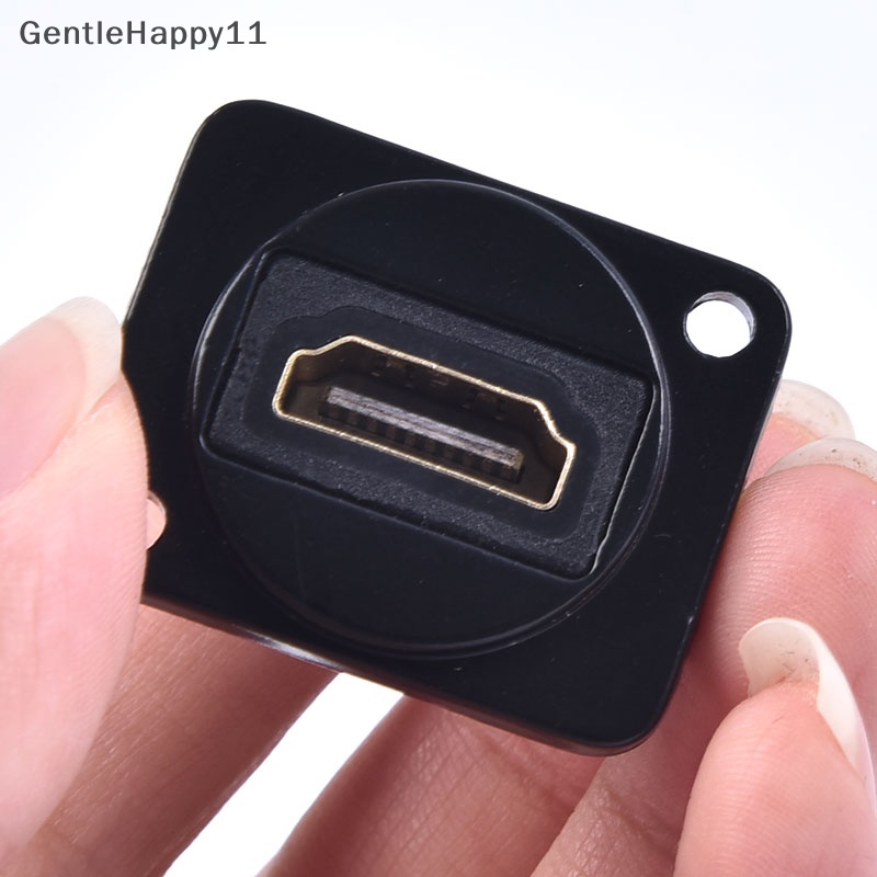 Gentlehappy 1PC HDMI-HDMI Chassis Connector Female Socket Konektor Dipasang Panel id