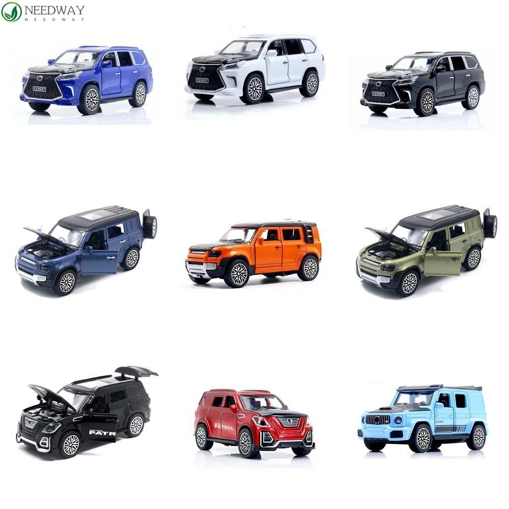 Needway Simulasi Alloy Off-road Vehicle Desktop Decoration1 /36 Lexus Lx570 Ornamen Kue Mobil Miniatur 4pintu Bisa Buka Mainan Model Mobil