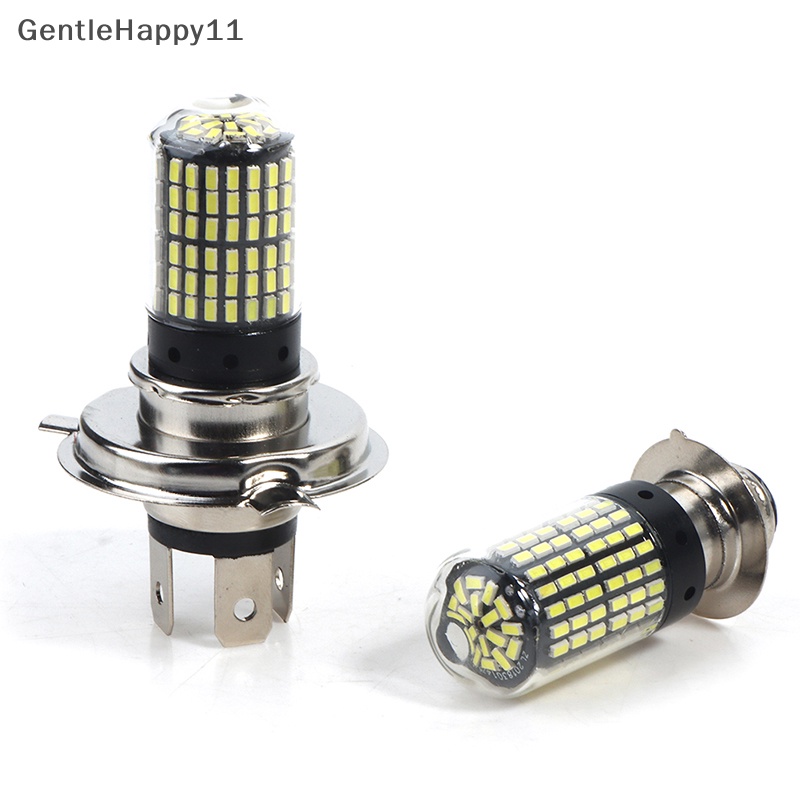 Gentlehappy Lampu Depan Motor LED H4 H6 Bohlam Hi Lo beam 144SMD Moto Lampu Motor LED id