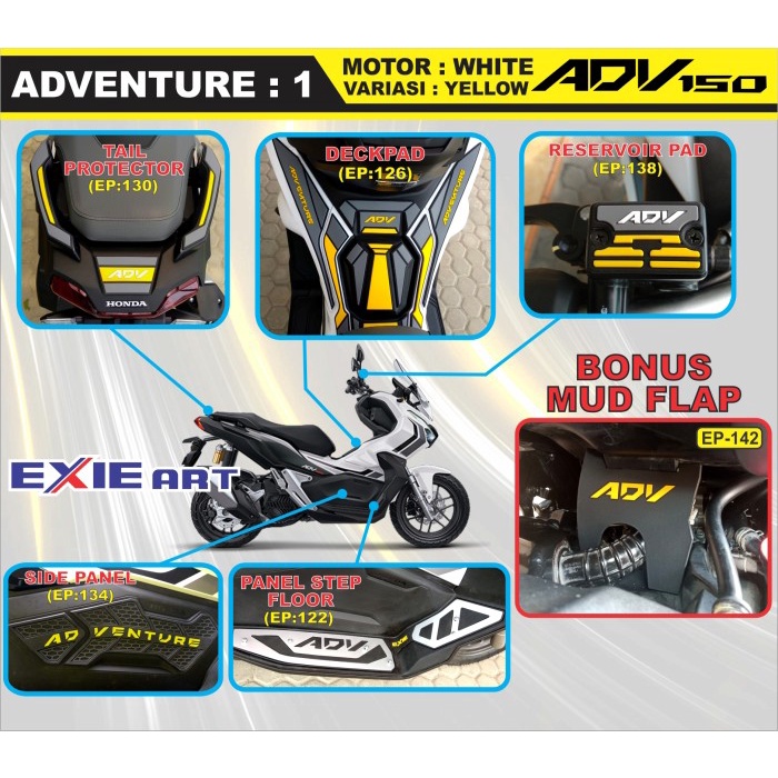PAKET KOMPLIT HONDA ADV 150 - AKSESORIS HONDA ADV 150 - BORDES ADV 150 - ADVENTURE SATU TERMURAH