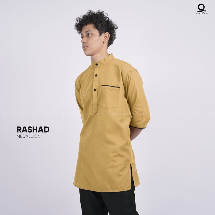 Baju Koko Rashad Kurta Pakistan Pria Big Size Bahan Katun Adem