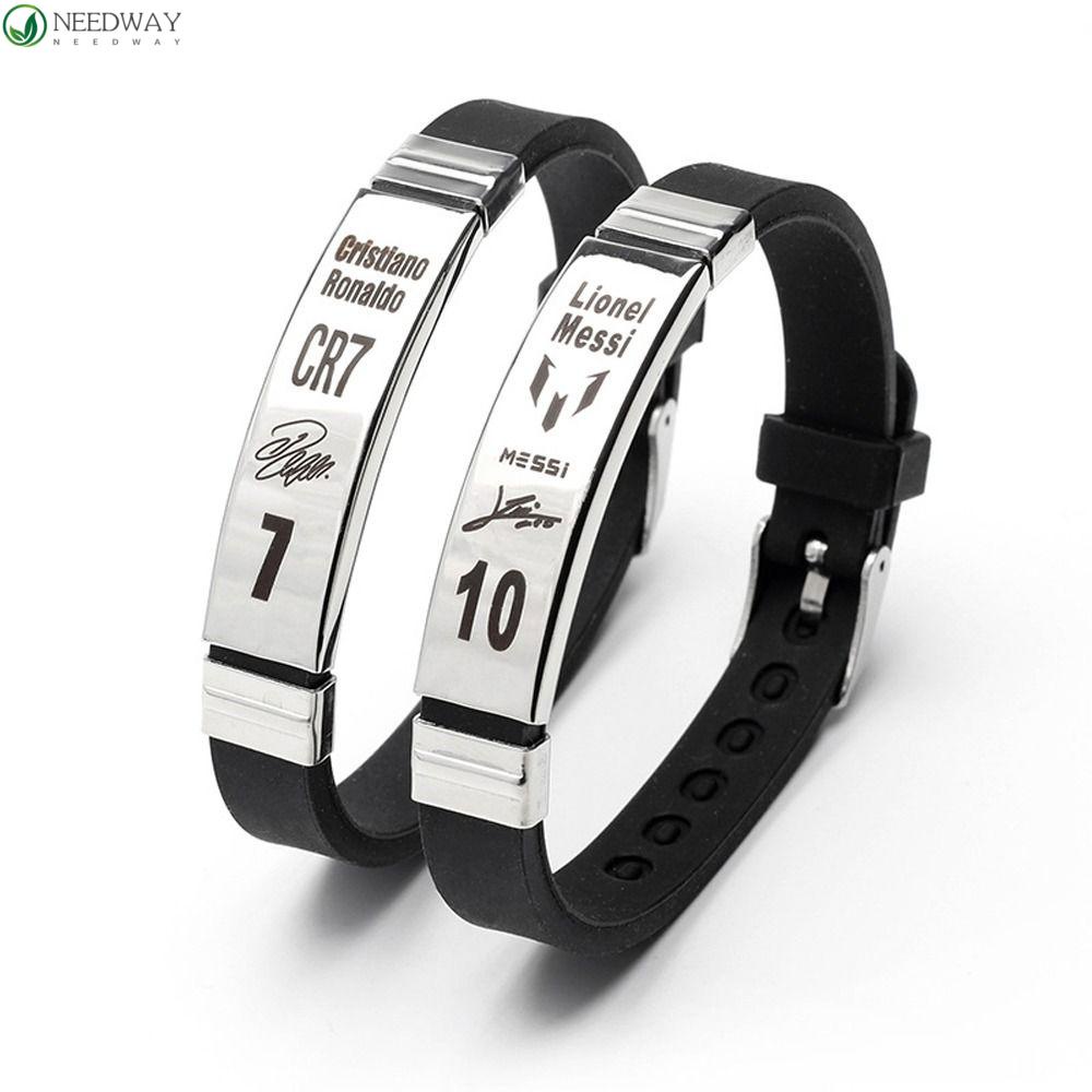 NEEDWAY Needway Olahraga Gelang Tangan 1 Pc Basket Fans Hadiah Perhiasan Basket Bintang Diukir Peregangan Gelang Basketall Pemain Bangles