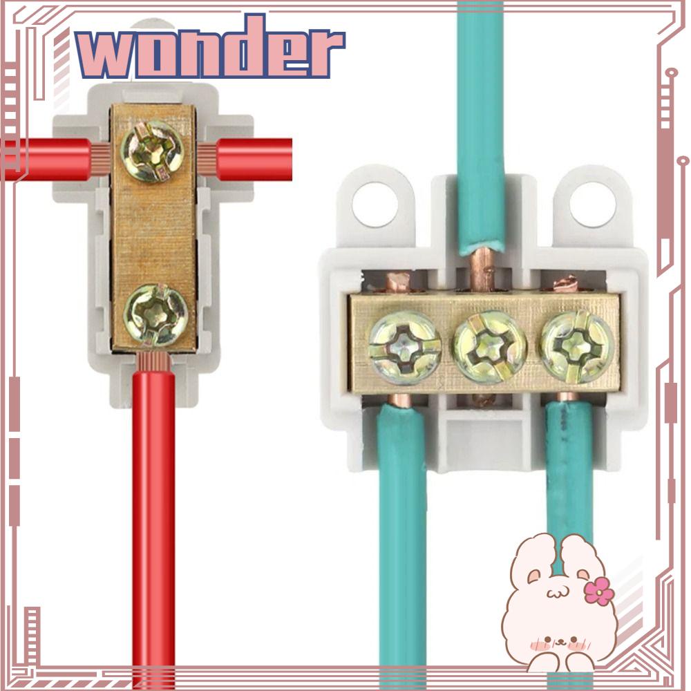 WONDER T-type Wiring Terminal T06 306termina Block Locking Quick Crimp Kabel Listrik Junction Box Quick Wire Connector Terminal