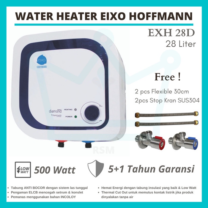 Water Heater Listrik 28 Liter EIXO HOFFMANN HFM28D Hemat Awet Garansi