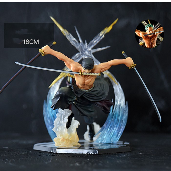 Figure One Piece Fzo KWS Zoro Luffy Ace Sanji Battle Effect - Sanji