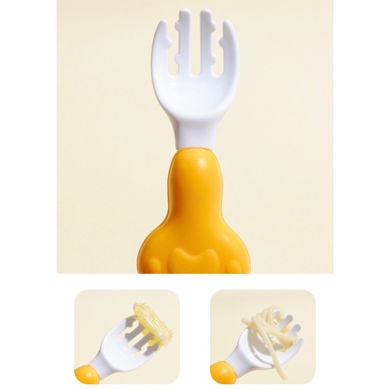 SafeSpoon Set Paket Travel Sendok Garpu Anak dengan Silikon Food Grade Bebas BPA untuk Keamanan Bayi