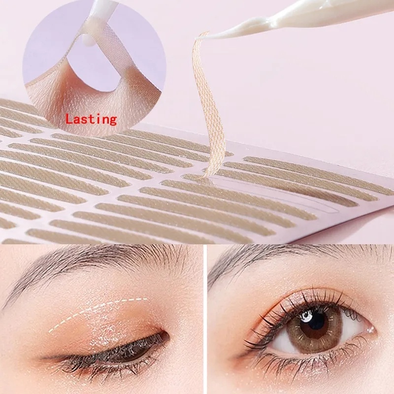 120pcs/bag Invisible Double Eyelid Tape/ Slim/Wide Self-Adhesive Stiker Kelopak Mata Transparan/ Tahan Air Stiker Angkat Mata Besar