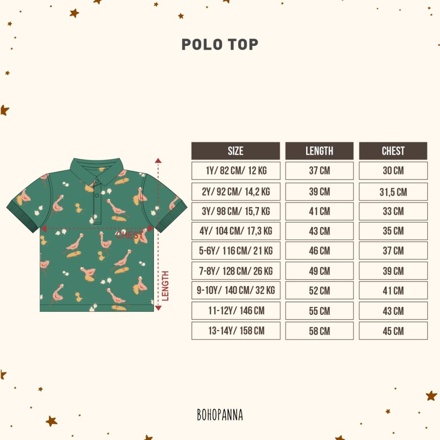 Bohopanna - Polo Shirt | Atasan Polo Anak