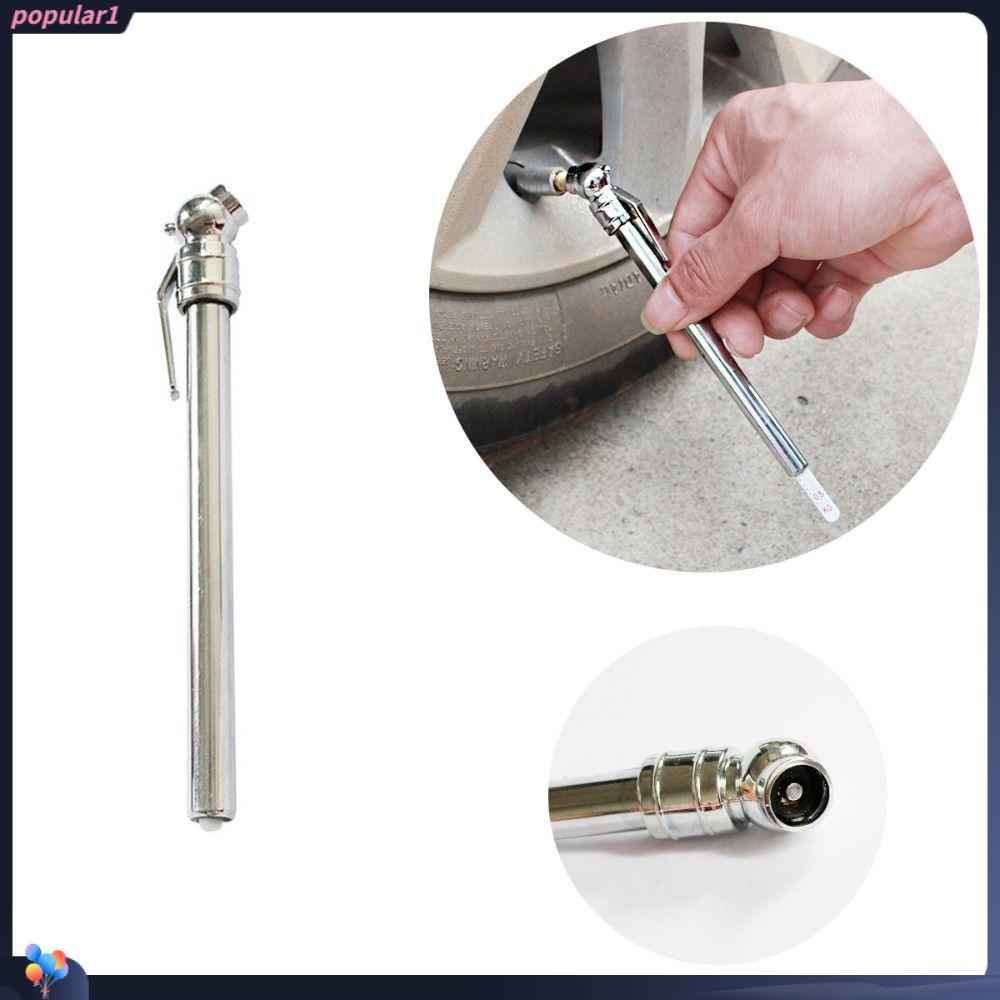 POPULAR Pen Shaped Pressure Gauge Silver 1pcs Barometer Stainless Steel