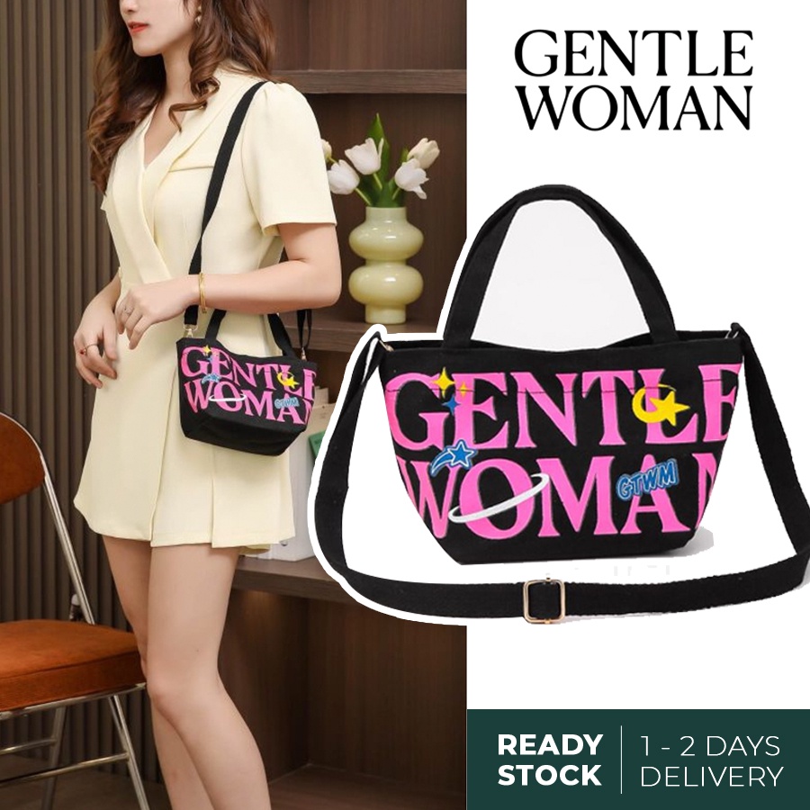 Gentle Woman Micro Cosmos Sling Bag Fashion Bag / Tas Selempang Fashion Import/ Tas Gentlewoman Premium Quality Bahan Canvas