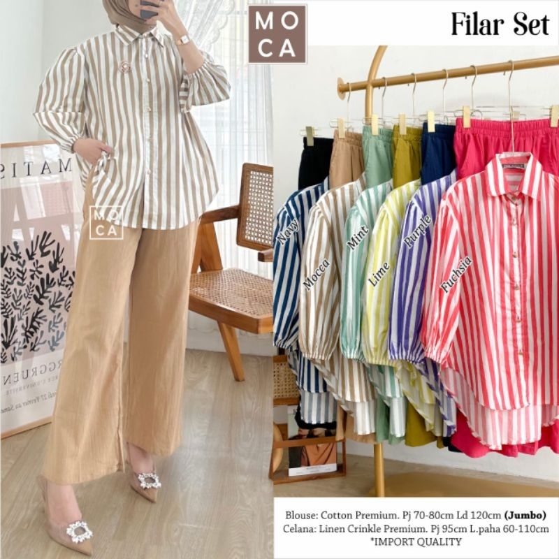 FILAR SET Celana ORI MOCA | Ld120 Cotton Premium