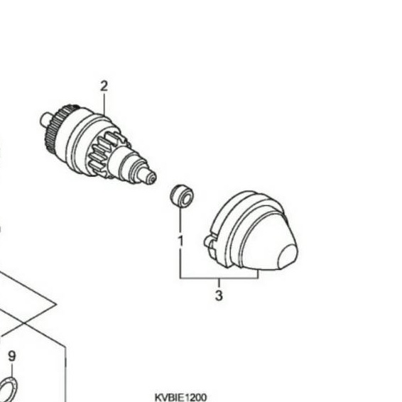 TAHANAN PINION STARTER HOLDER COMP STARTER PINION HONDA MATIK ORIGINAL AHM