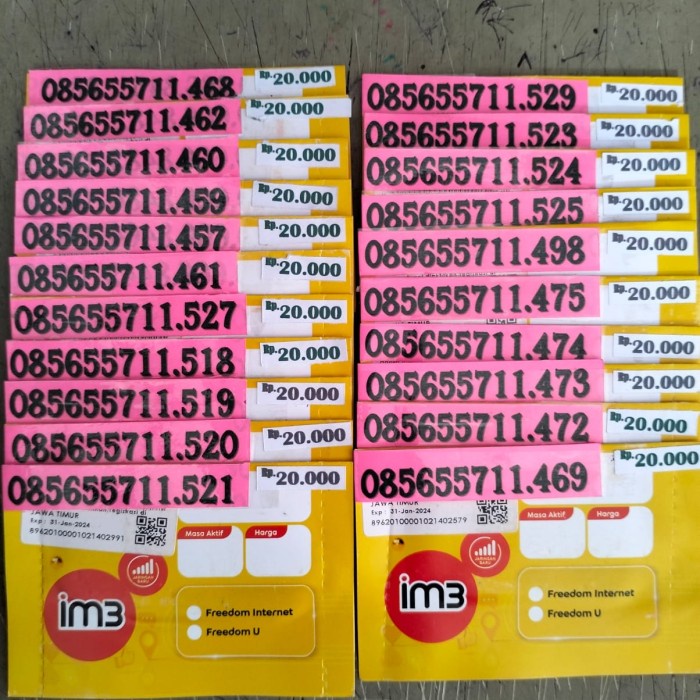 PROMO Terbatas Termurah Terbaik Kartu Perdana Cantik Indosat 4G 20k