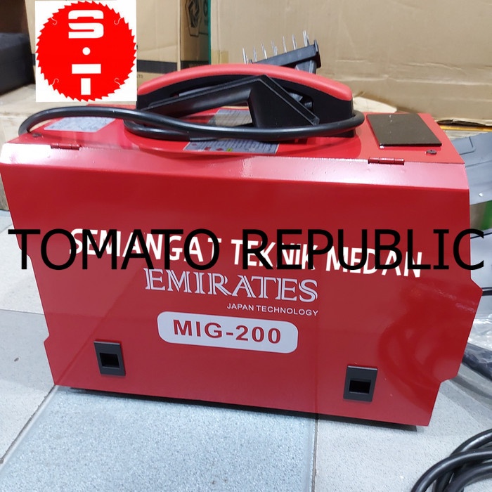 Murah MIG-200 MESIN TRAFO LAS MIG STAINLESS MMA TANPA GAS CO2 200A EMIRATES GYB629