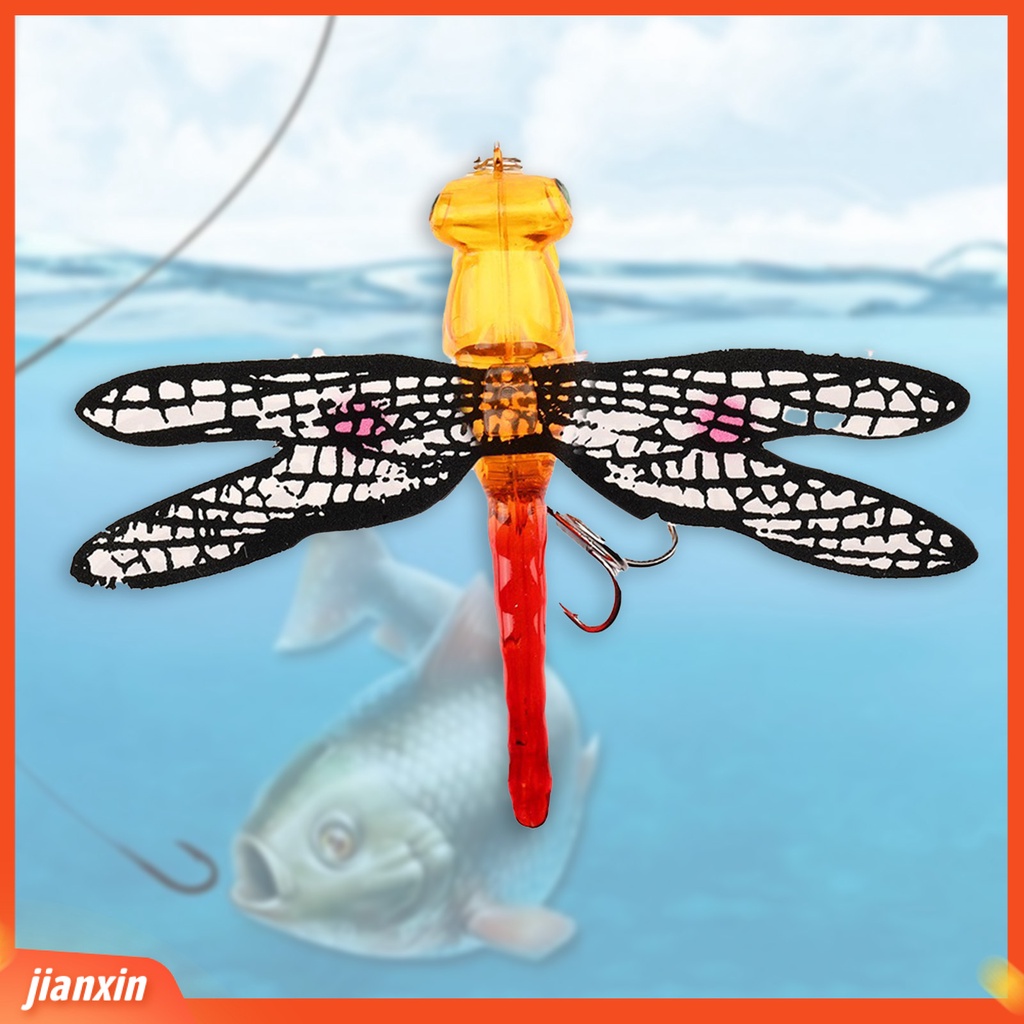 (In Stock) 7.5cm /6.2g Dragonfly Umpan Pancing Buatan Permukaan Air Lalat Merangkak Umpan Bionic Untuk Angling