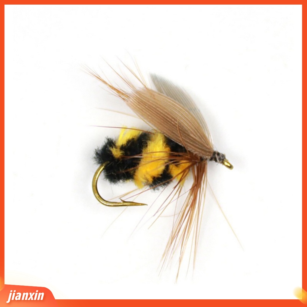 (In Stock) 10 Pcs Buatan Serangga Bumble Bee Ant Trout Fly Fishing Lure Umpan Bionik Tackle